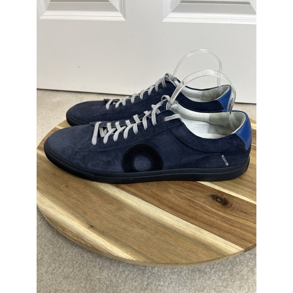 Oliver Cabell Low 1 Marine Blue Suede Men's US 13 | EU 47 Made In Italy